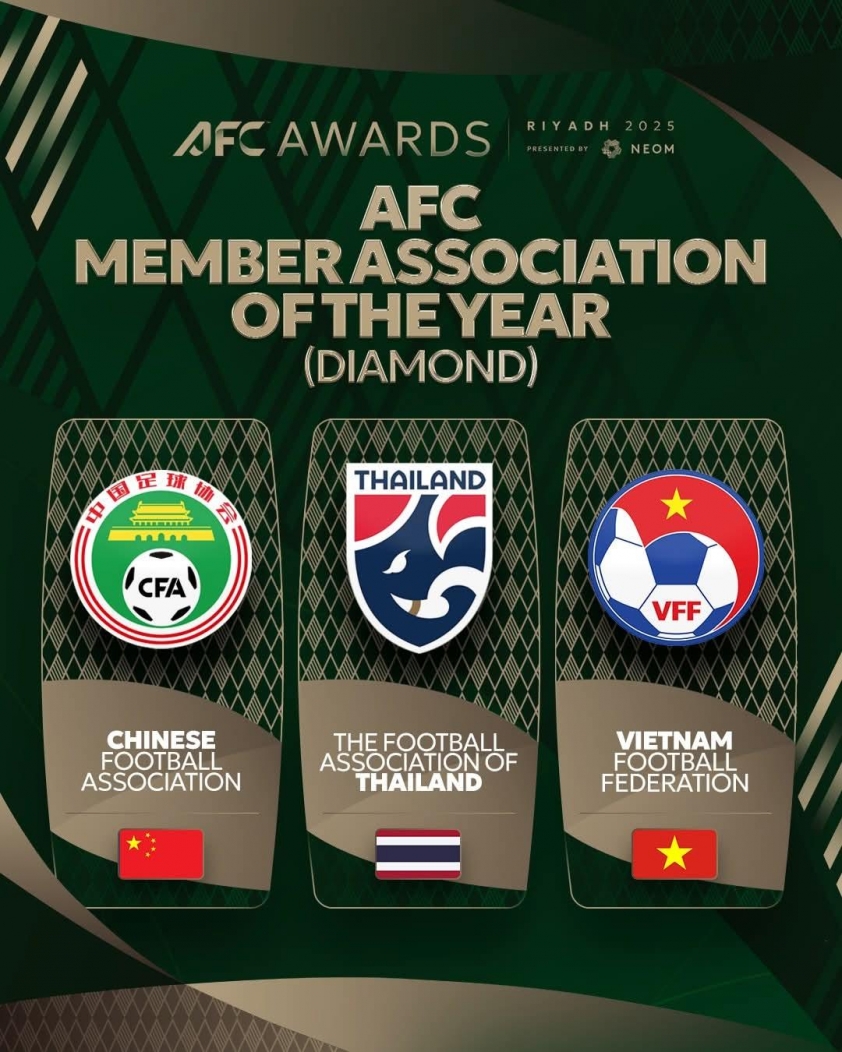 LĐBĐ Việt Nam lỡ hẹn giải thưởng danh giá của AFC 723541