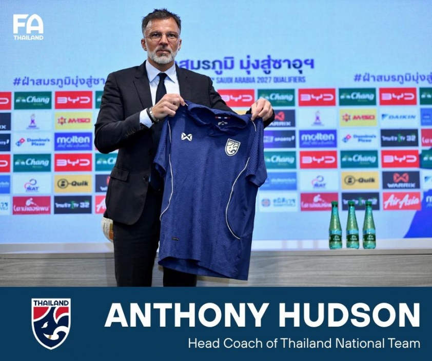 ĐT Thái Lan công bố HLV trưởng mới Anthony Hudson