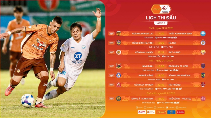 Vòng 9 V-League: Tâm điểm Nam Định vs HAGL 731428