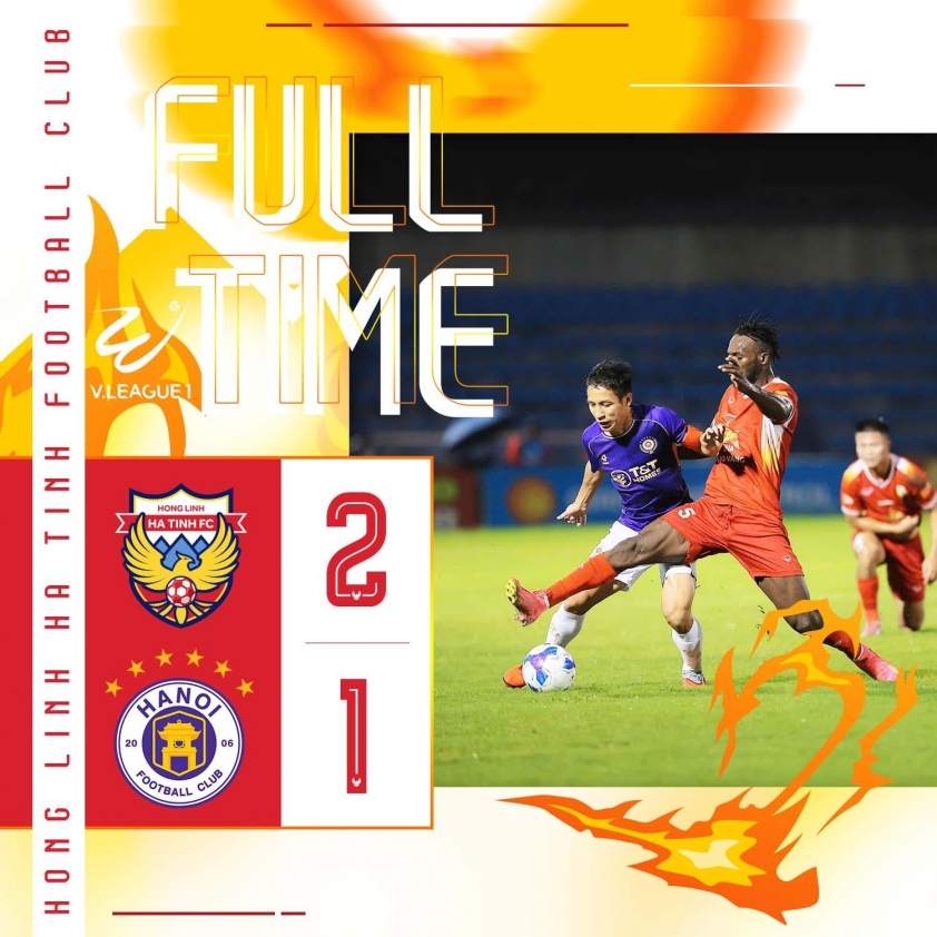 "Cầu thủ Việt kiều ghi bàn, Hà Tĩnh hạ gục Hà Nội bất ngờ" 3 Hà Tĩnh giành chiến thắng 2-1 trước Hà Nội FC