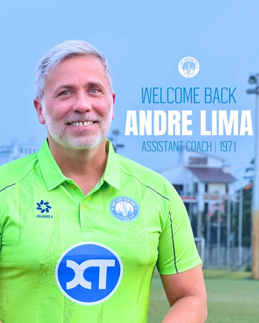 CLB Nam Định chính thức ký hợp đồng với HLV Brazil mới 4 CLB Nam Định chính thức bổ sung HLV người Brazil 734282