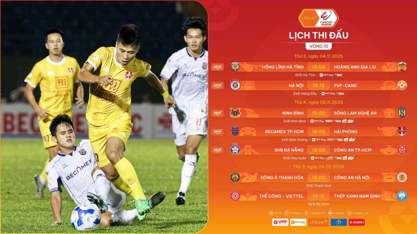 Trước vòng 10 V-League: Cuộc đua gay cấn 734351