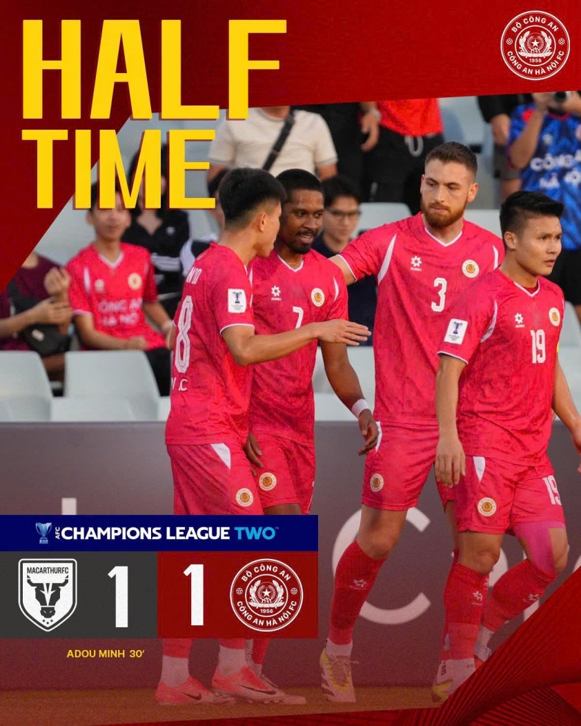 CAHN thất bại đầy tiếc nuối trong trận ra quân Cúp C2 châu Á 5 Rượt đuổi kịch tính