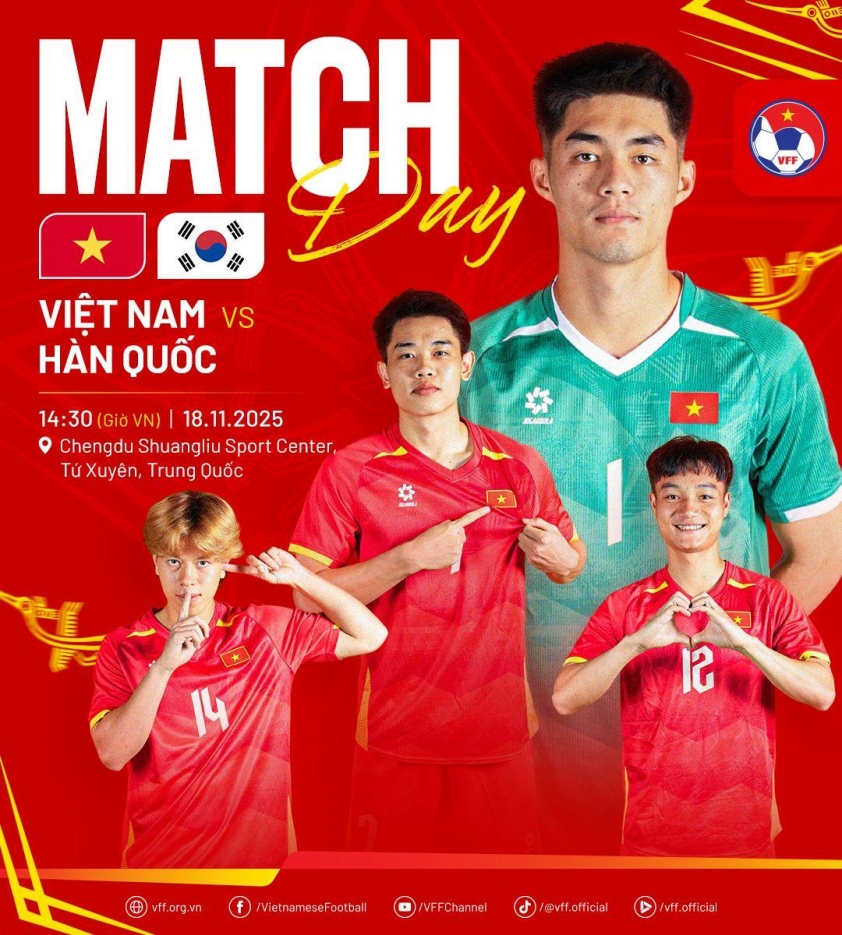 Trực tiếp U22 Việt Nam vs U22 Hàn Quốc, 14h30 hôm nay 18/11 743445
