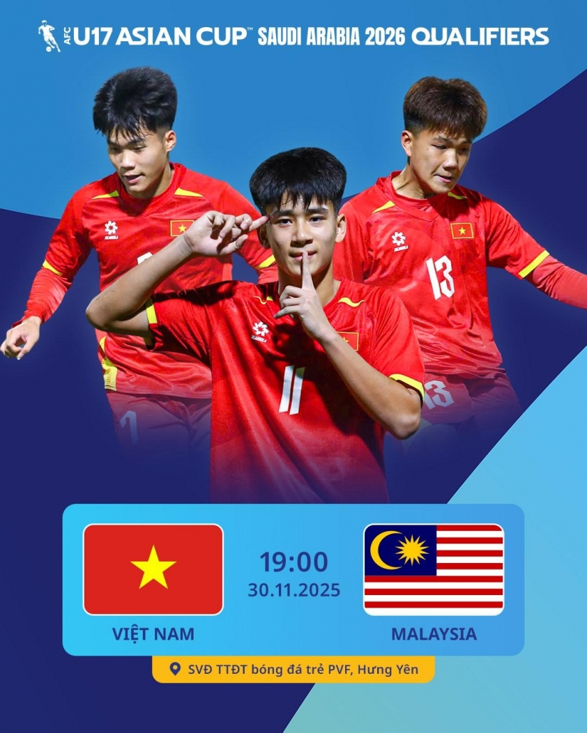 Trực tiếp U17 Việt Nam gặp U17 Malaysia, 19h00 ngày 30/11 3 Trực tiếp U17 Việt Nam vs U17 Malaysia, 19h00 hôm nay 30/11 750859
