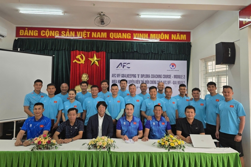 Bế mạc Khóa học Huấn luyện viên Thủ môn chứng chỉ B năm 2025 766483