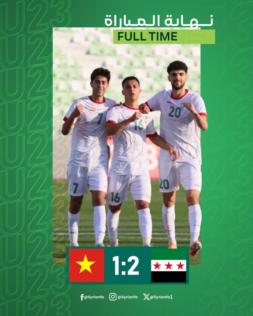 CĐV Syria bất ngờ thốt lên 1 điều khi đánh bại U23 Việt Nam 770315