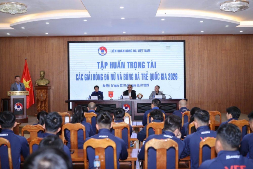 bế mạc khóa tập huấn trọng tài các giải bóng đá nữ và bóng đá trẻ quốc gia 2026