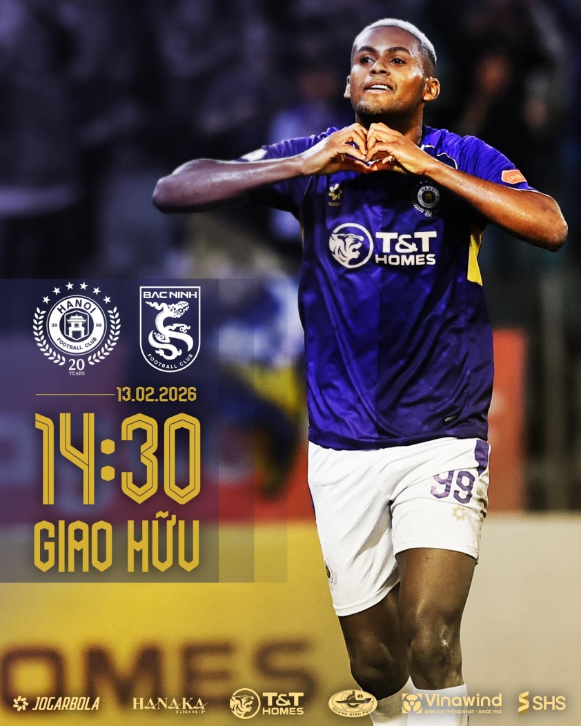 Hà Nội FC có trận giao hữu với Bắc Ninh ngay trước kỳ nghỉ Tết