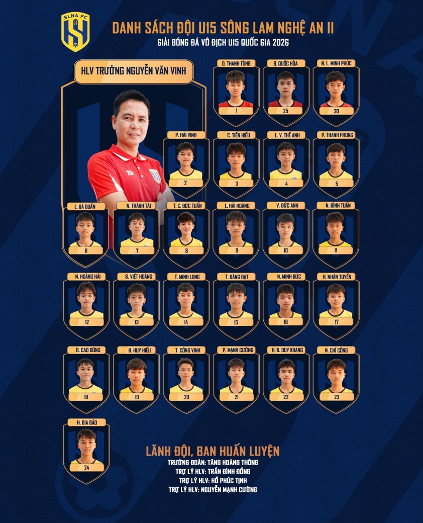 SLNA cử tận 2 đội tham dự giải trẻ quốc gia 795582