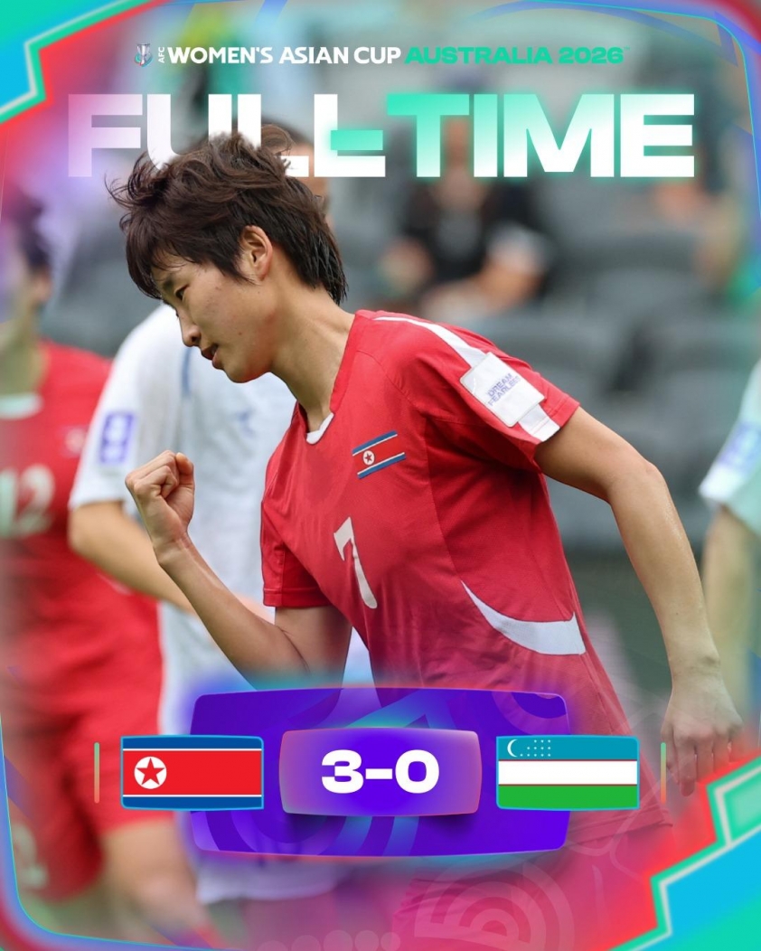 Đội thắng đậm Việt Nam 6-2 thua Triều Tiên ở VCK Asian Cup 801480