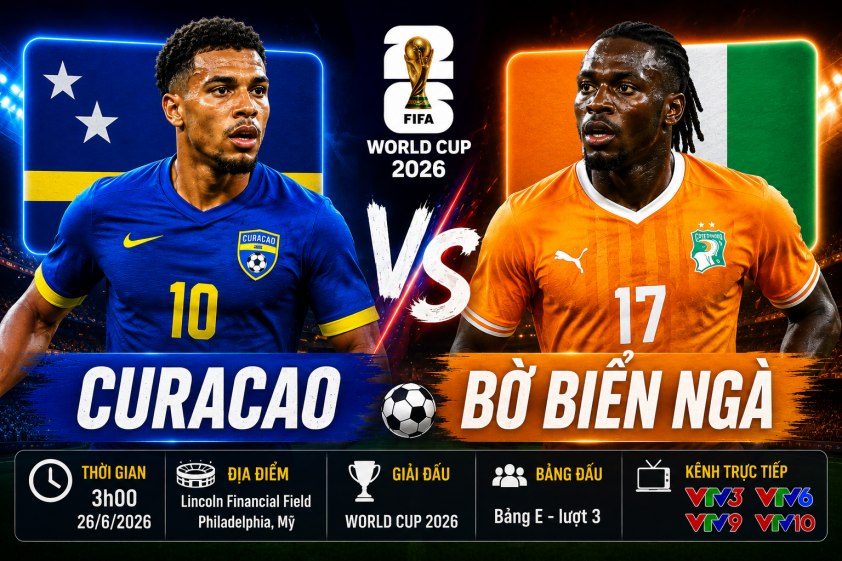 Xem trực tiếp Curacao vs Bờ Biển Ngà - World Cup 2026 ở đâu? 857012