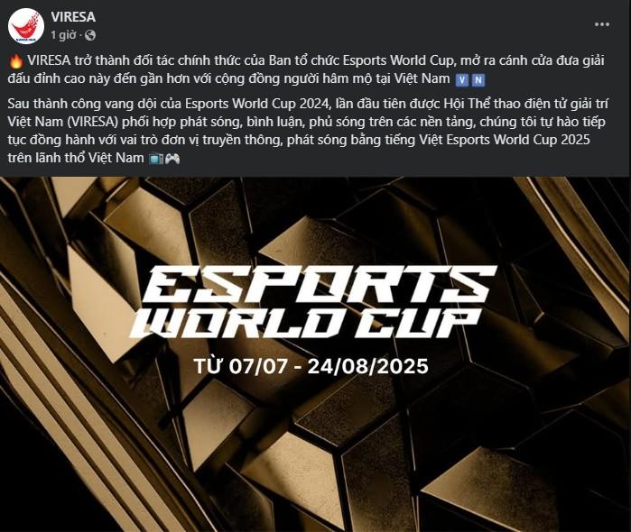 Game thủ Việt nhận tin cực vui trước thềm Esports World Cup 2025 652660