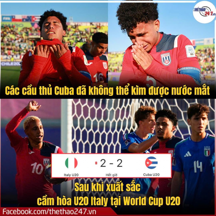 Bóng đá Cuba giành điểm số lịch sử tại World Cup U20 716541