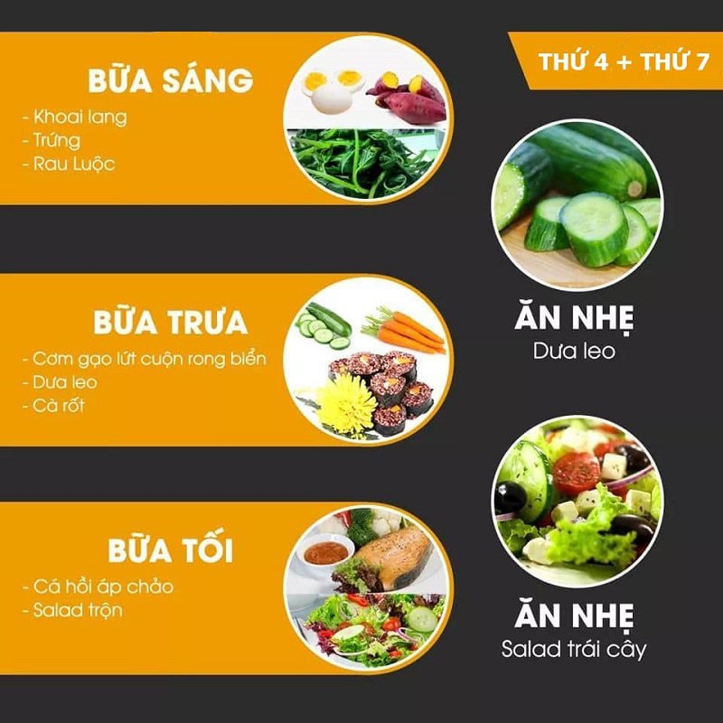 Thực đơn giảm cân ngon miệng hiệu quả tức thì trong 7 ngày 