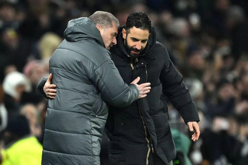 Ange Postecoglou và Ruben Amorim đều cần phải giúp đội bóng của mình dành vé dự C1 mùa sau (Ảnh: Internet)