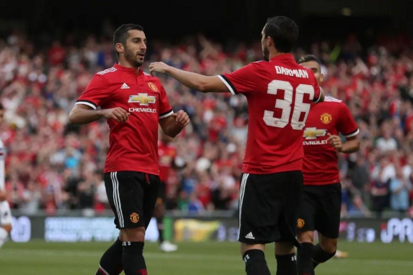 Darmian và Mkhitaryan từng có khoảng thời gian khoác áo MU