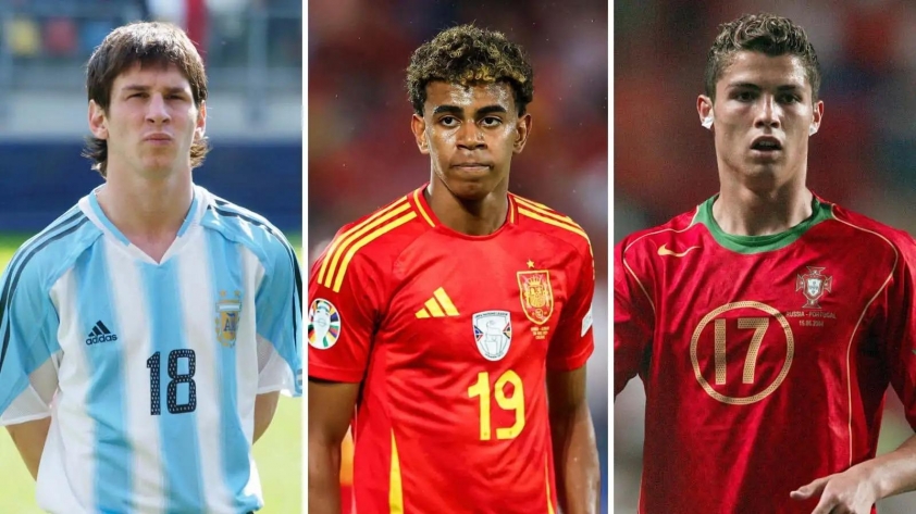 Rõ ràng, Yamal ở tuổi 17 đã vượt xa của Messi và Ronaldo cùng độ tuổi.