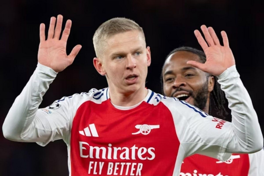 Zinchenko chỉ mới ra sân 22 lần trên mọi đấu trường cho Arsenal mùa này.