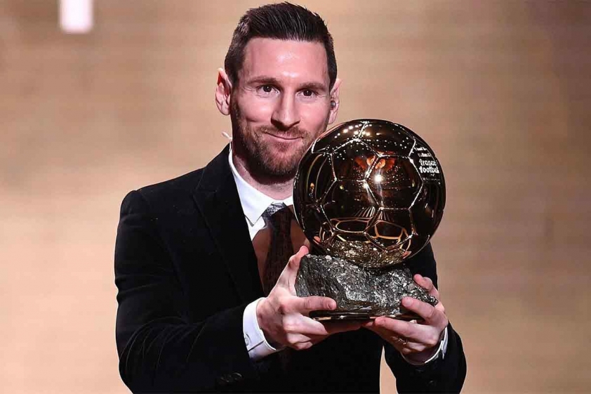Messi năm 2019 không có cả C1 hay danh hiệu quốc tế, nhưng vẫn ngạo nghễ có được Quả Bóng Vàng thứ 6 trong sự nghiệp.