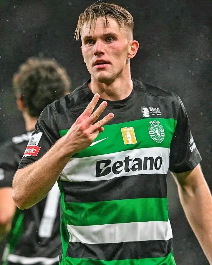 Viktor Gyokeres là mục tiêu hàng đầu của Arsenal trong mùa hè năm nay. Ảnh: CLB