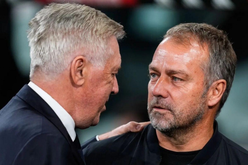 Hansi Flick dành lời chúc cho Carlo Ancelotti.