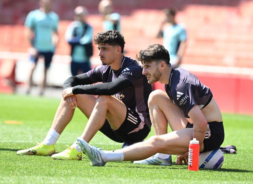 Kai Havertz đã trở lại tập luyện trong những buổi tập gần đây. Ảnh: CLB