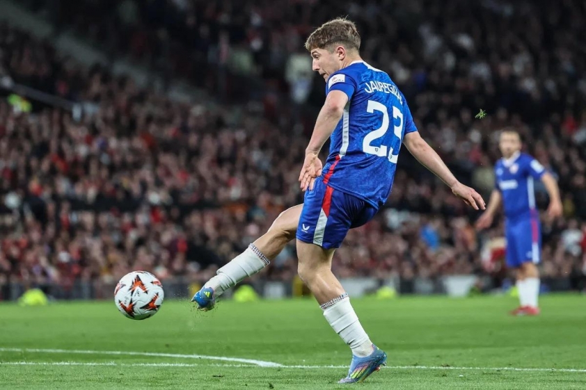 Jauregizar là cầu thủ duy nhất bên phía Bilbao ghi được bàn thắng vào lưới Man United tại bán kết Europa League vừa qua.