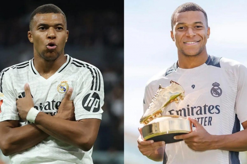 Mbappe giành Chiếc giày vàng châu Âu đầu tiên trong sự nghiệp.