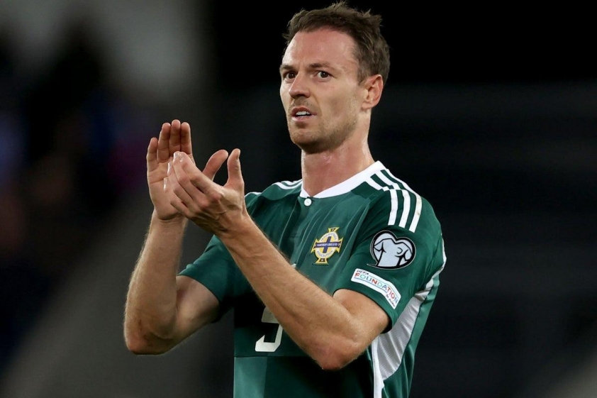 Jonny Evans cũng là một huyền thoại của ĐTQG Bắc Ireland.
