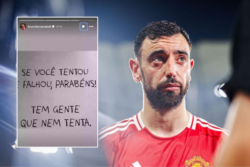 Bruno Fernandes đã chia sẻ thông điệp đầy ẩn ý trên story Instagram.