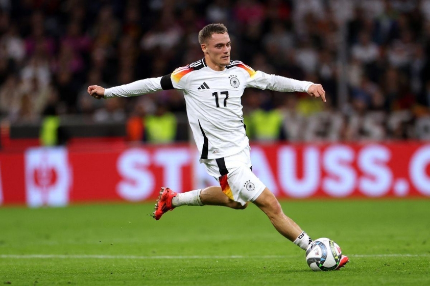 Wirtz quá đơn độc ở hàng công Đức khi không có Musiala hỗ trợ (Ảnh: Bavarian Football Works).
