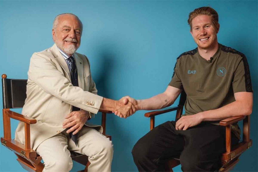 Tấm ảnh được chủ tịch Aurelio De Laurentiis đăng trên trang X cá nhân của mình.