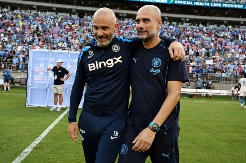 Enzo Maresca và Pep Guardiola sẵn sàng cho FIFA Club World Cup (Ảnh: The Mirror).