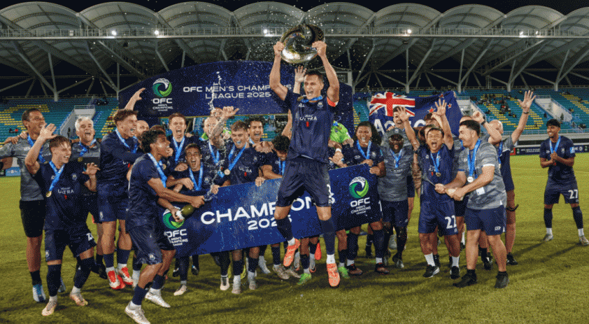 Đội bóng nghiệp dư đối đầu những gã khổng lồ ở FIFA Club World Cup 5 Đây chính là trải nghiệm đáng nhớ cho các cầu thủ Auckland City. Ảnh: Oceania Football