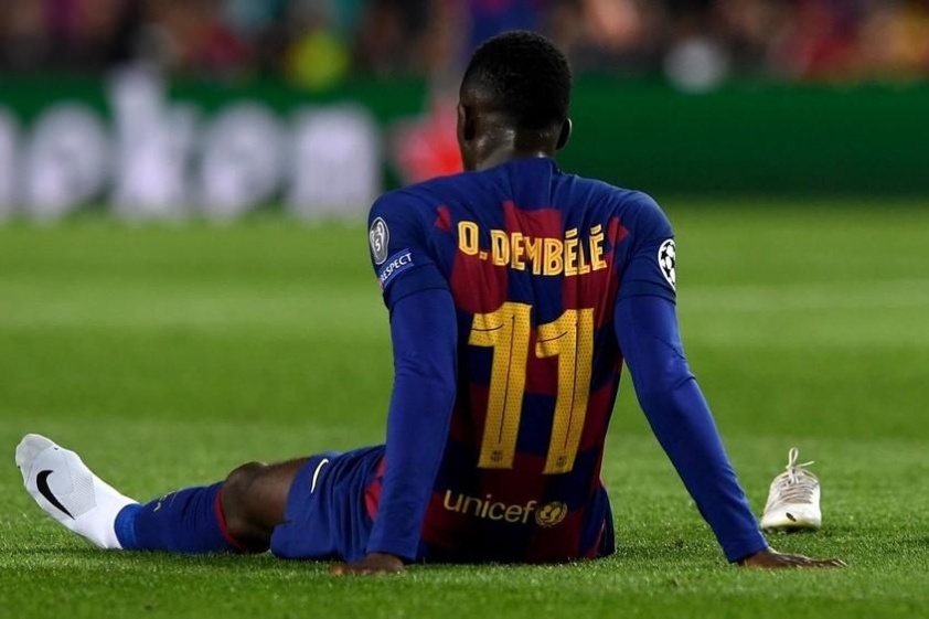 Dembele trong màu áo Barcelona là nỗi thất vọng to lớn (Ảnh: ESPN)