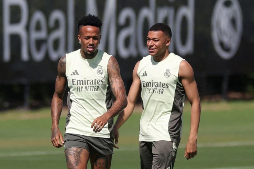 Mbappe đã xuất viện tại Miami nhưng chưa đạt thể trạng cần thiết để ra sân (Ảnh: Reuters).