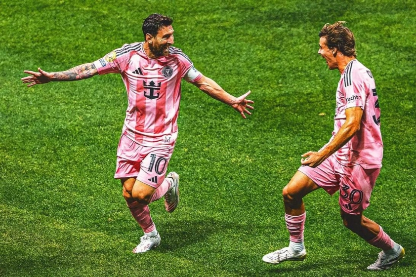 Messi vẽ nên chiến thắng lịch sử của Inter Miami (Ảnh: The NY Times)