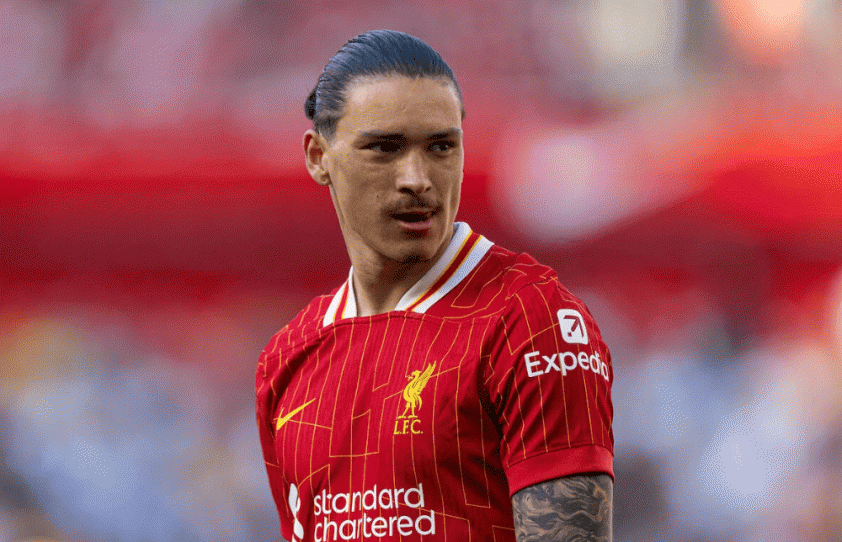 Nunez không đáp ứng được kỳ vọng của đội bóng thành phố Cảng. Ảnh: This is Anfield