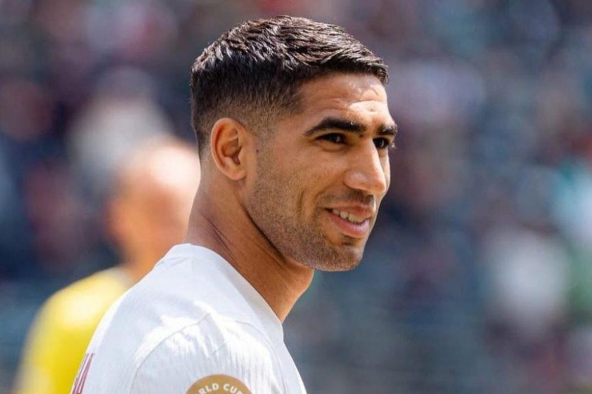 Hakimi vẫn hoạt động bền bỉ (Ảnh: GOAL)
