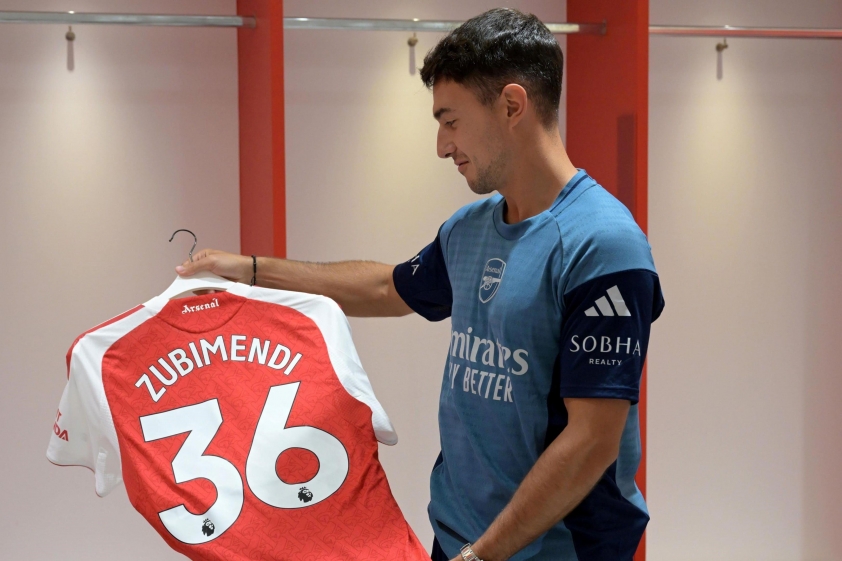 Zubimendi quyết định chọn số áo 36 tại Arsenal (Ảnh: BBC)