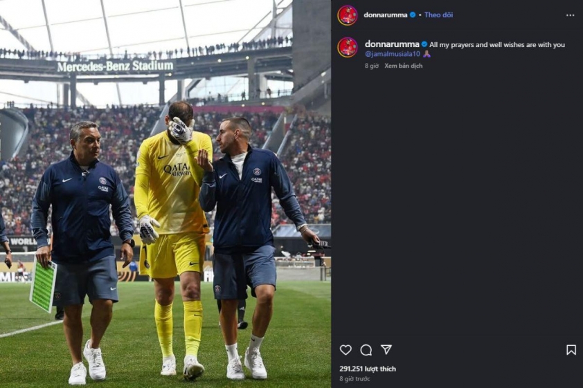 Donnarumma chia sẻ trên mạng xã hội (Ảnh: Instagram).