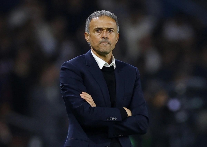Luis Enrique trả lời khéo léo về câu hỏi liên quan đến Mbappé (Ảnh: ESPN)