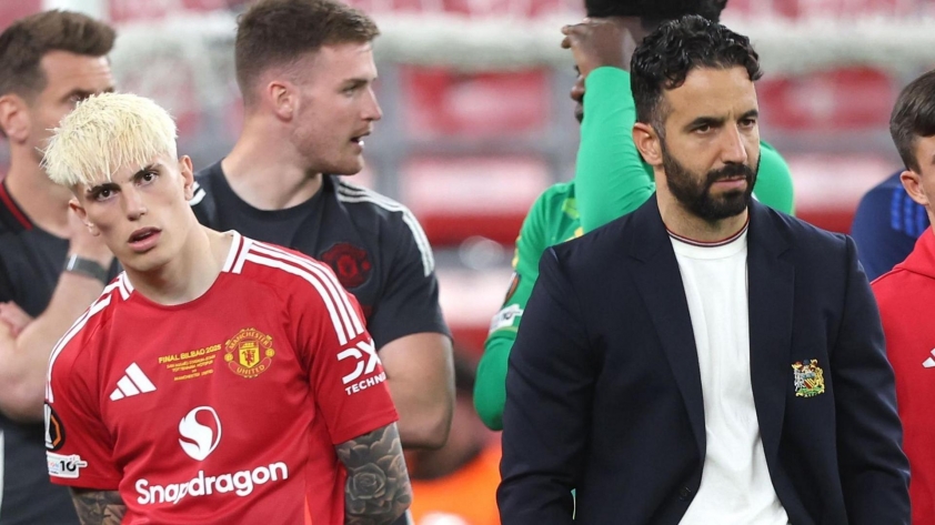 Amorim đã chỉ trích nhắm vào Garnacho sau trận thua trước Tottenham ở C2 mùa trước (Ảnh: ESPN)