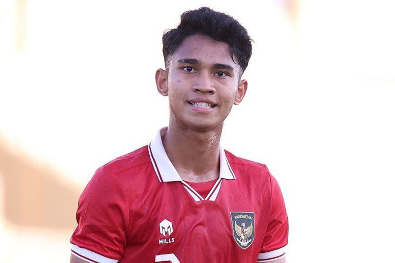 Marselino Ferdinan là cái tên nổi bật hàng đầu của U23 Indonesia. Ảnh: BOLA