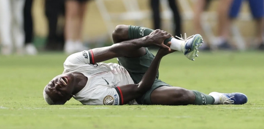 Caicedo gặp phải chấn thương trong trận bán kết với Fluminense (nguồn ảnh: GOAL)