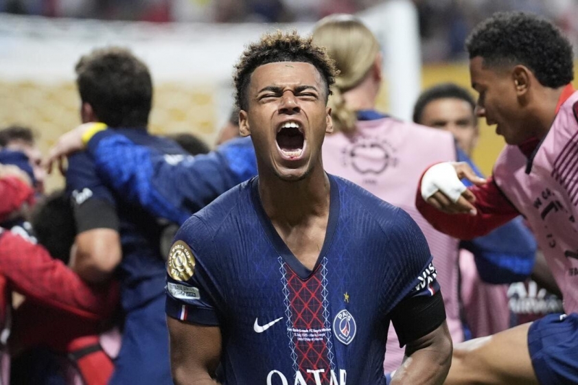 Doué đã ghi được 1 bàn thắng tại Club World Cup (Ảnh: TimesLIVE).