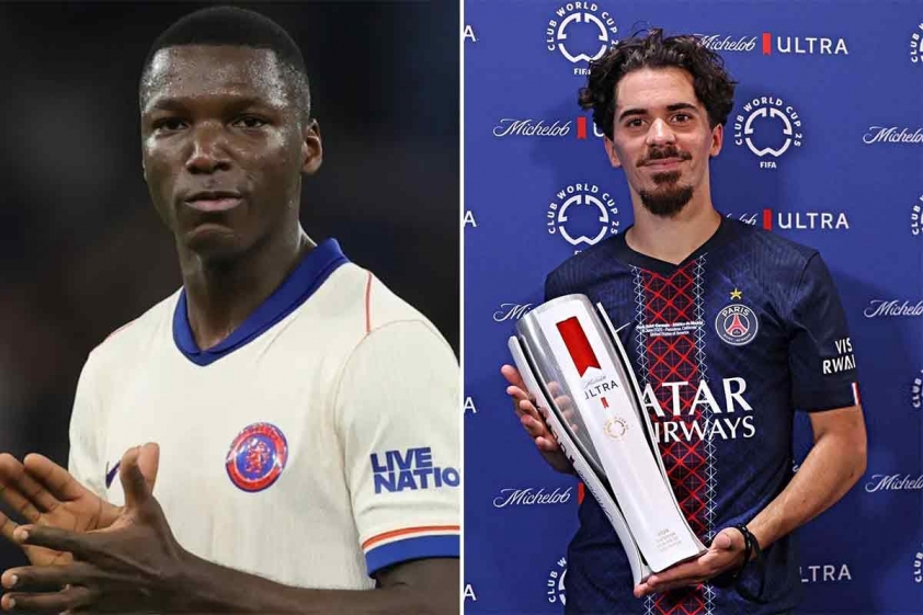 Moise Caicedo và Vitinha cũng đã có một kỳ Club World Cup ấn tượng (Ảnh: Sport Illustrated).