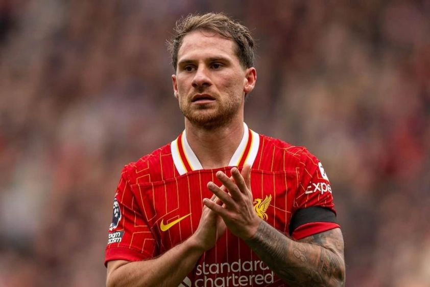 Ngôi sao người Argentina đang hạnh phúc tại Liverpool (Ảnh: GOAL)