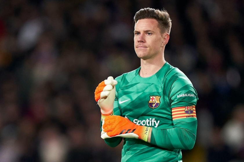 Tương lai của Ter Stegen tại Barcelona đang rất mờ mịt (Ảnh: Alexander Hassenstein)